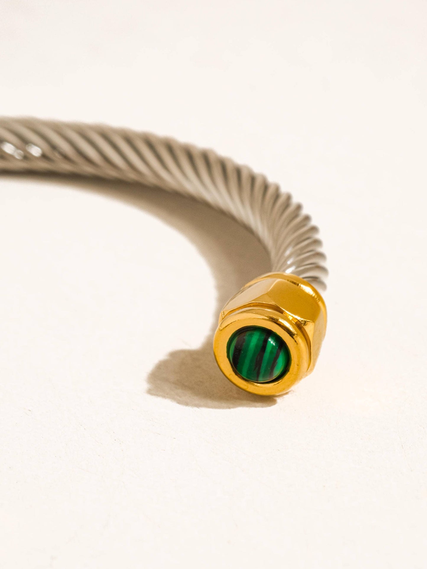 Vail Stone Braided Bangle: Multi-Colored