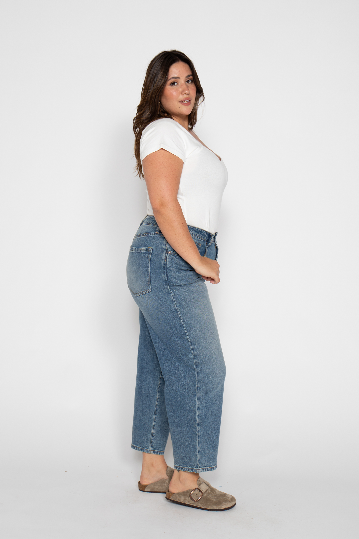 Harlow High Rise Barrel Jean, Vintage Denim