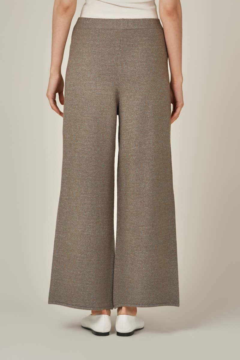 Straight Leg Knit Pants | Field Grey
