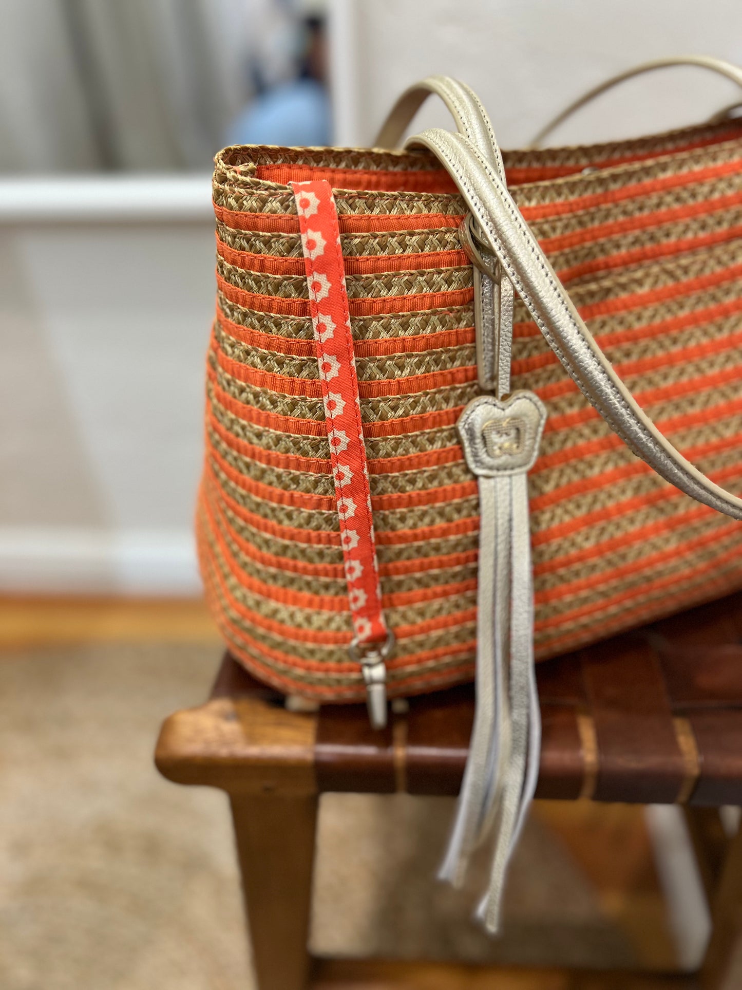 Eric Javitz Squishee Island Straw Tote Bag