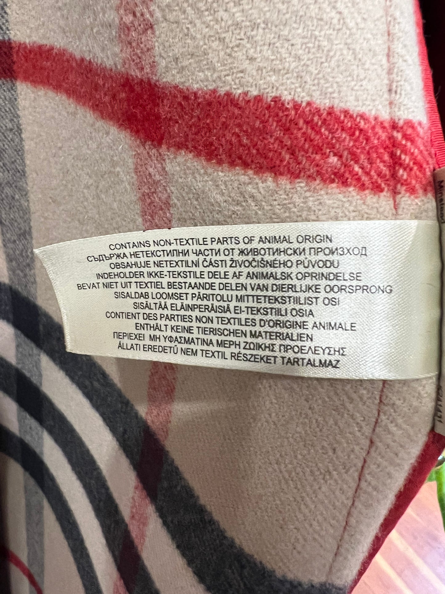 Burberry Brit Red Woolen Hood Duffle Coat