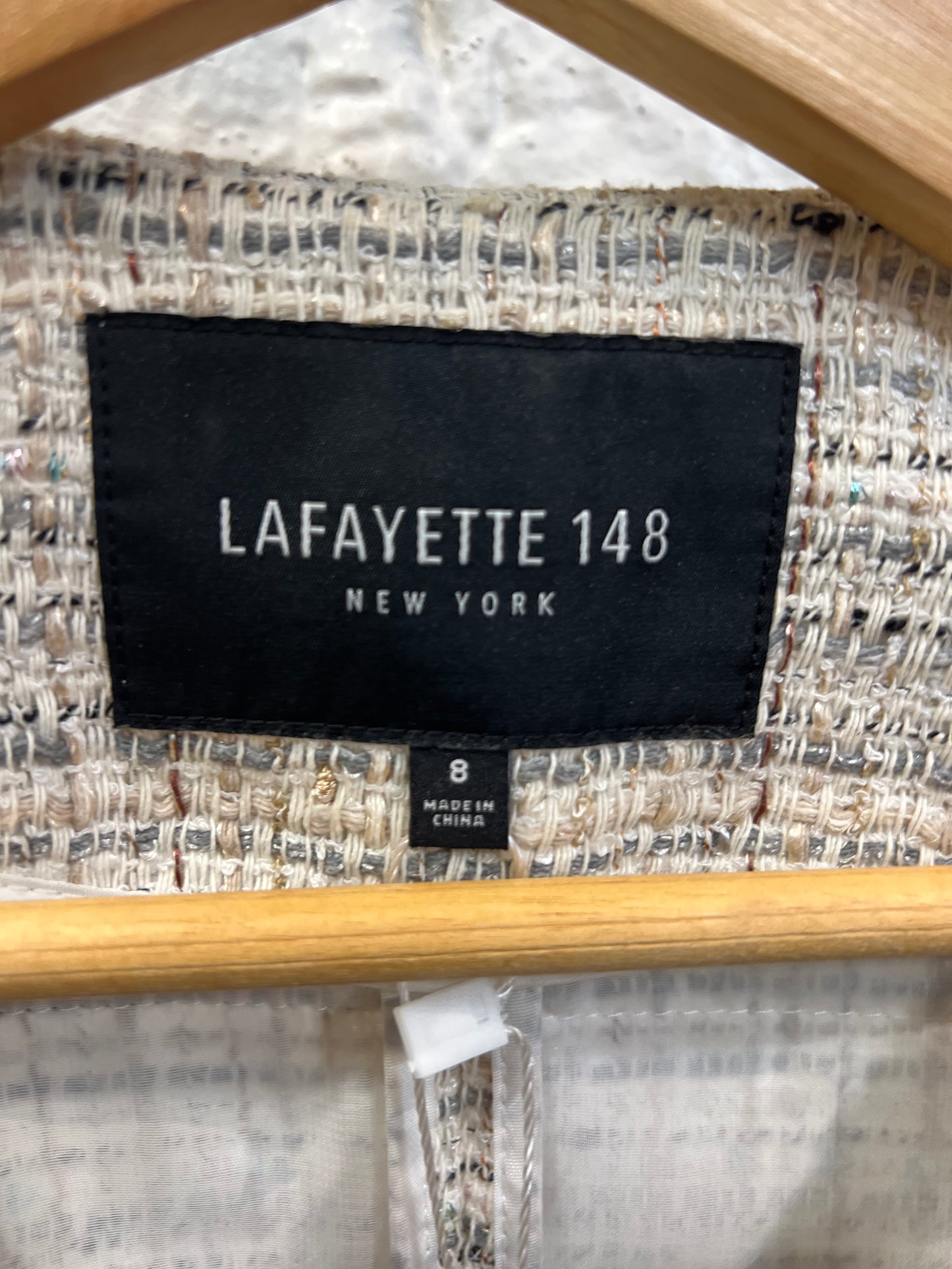 Lafayette 148 New York Tweed Zip-Up Jacket