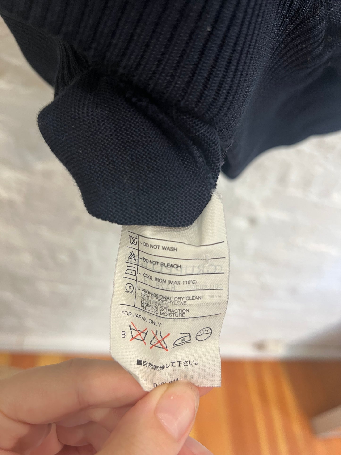 Valentino Studio Vintage navy padded shoulder top
