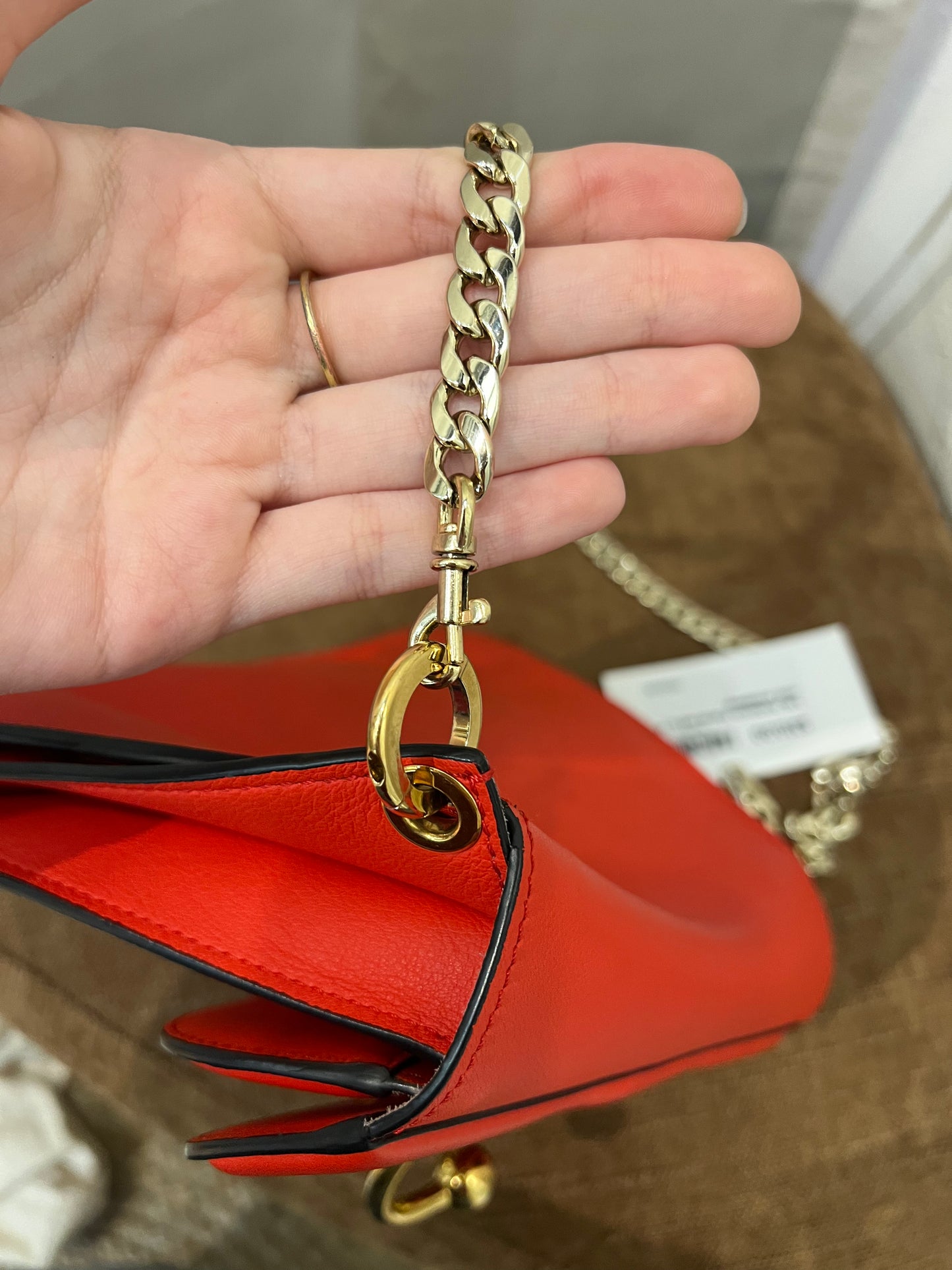 J.W. Anderson Pierce red chain mini crossbody