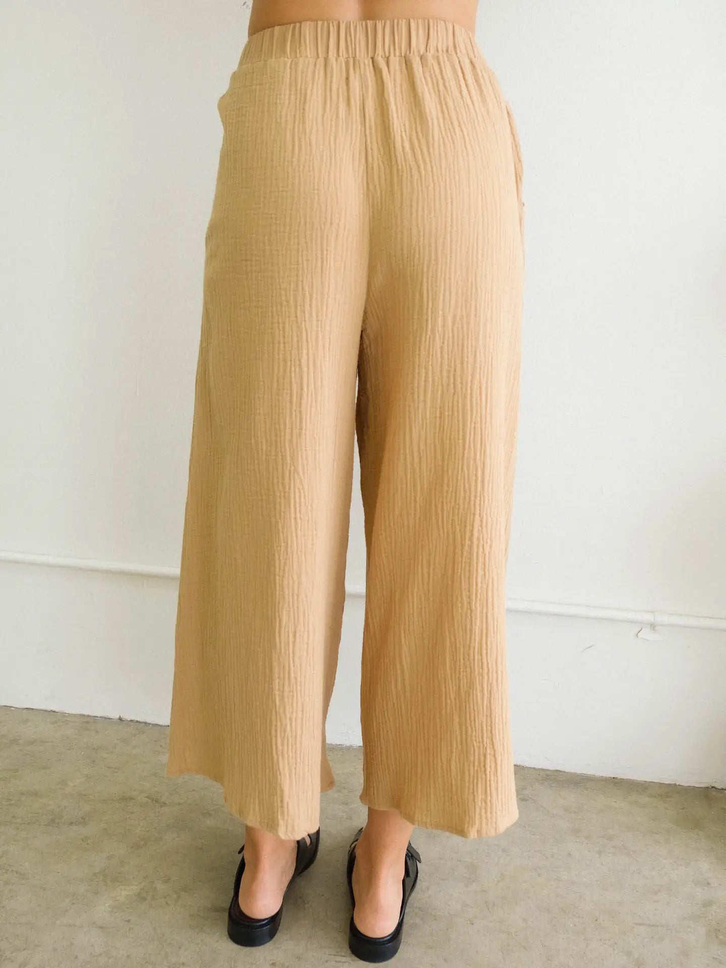 Misa Gauze Lightweight Culotte Pants