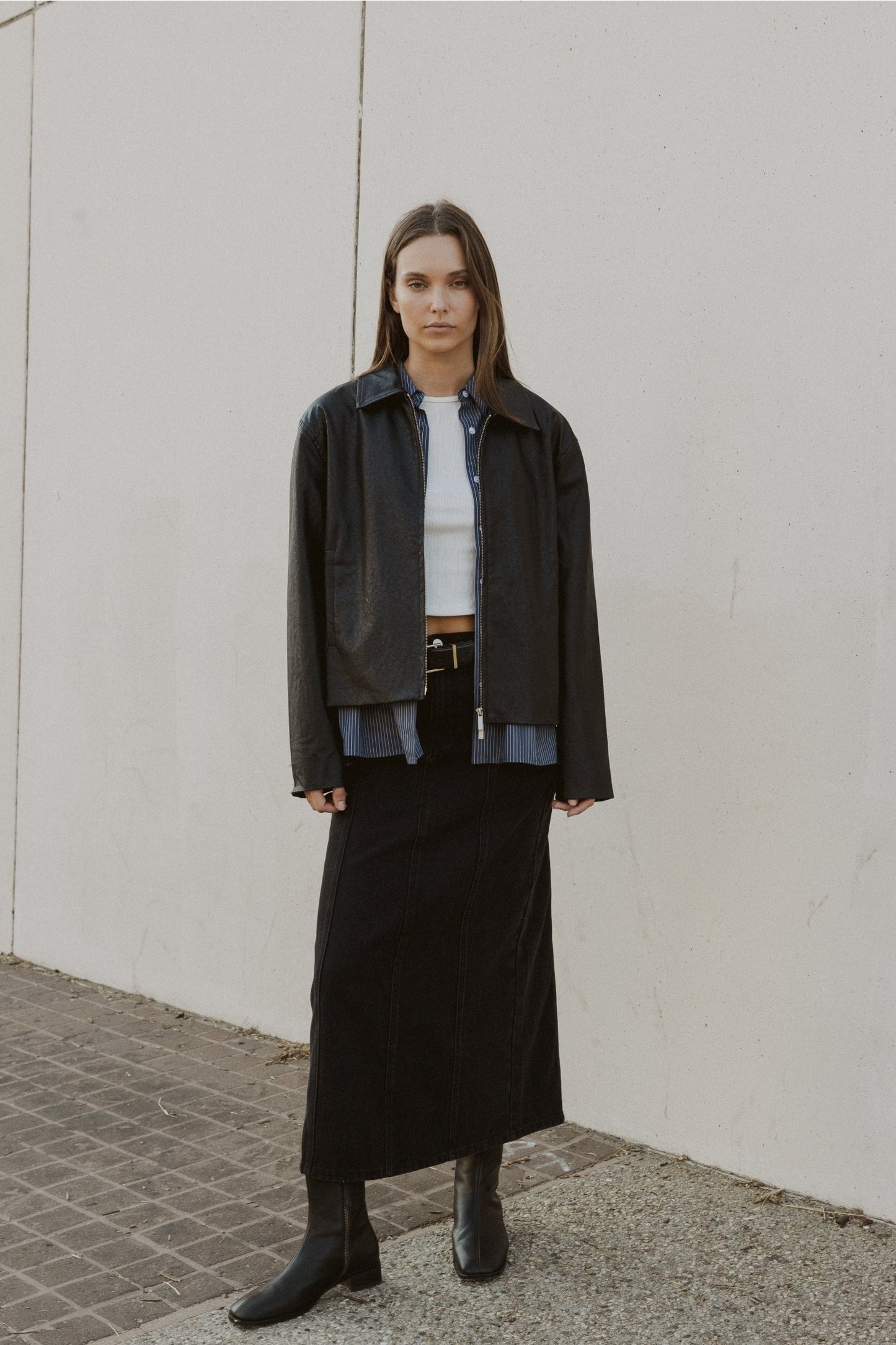 The Annalise Shirt | Navy-Blue