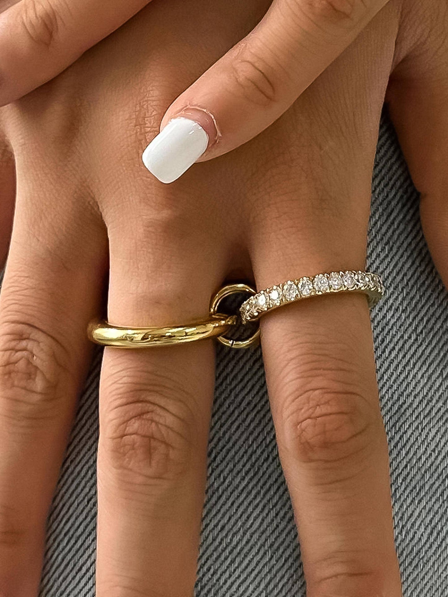 Justine Double Hoop Ring