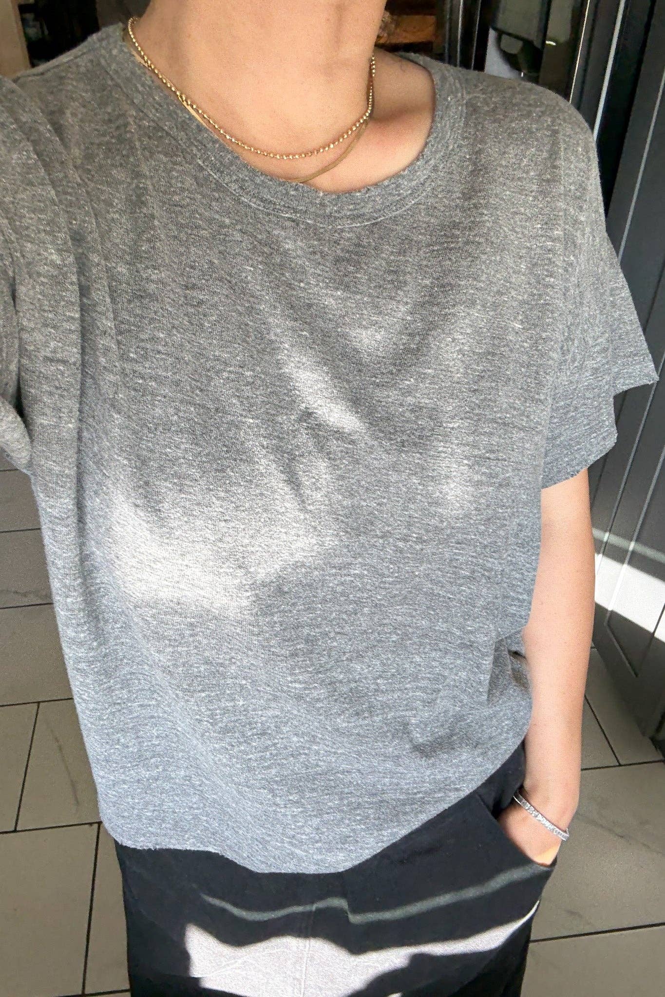 Vintage Fille Tee (2S-2M-1L): Avocado / 2S-2M-1L