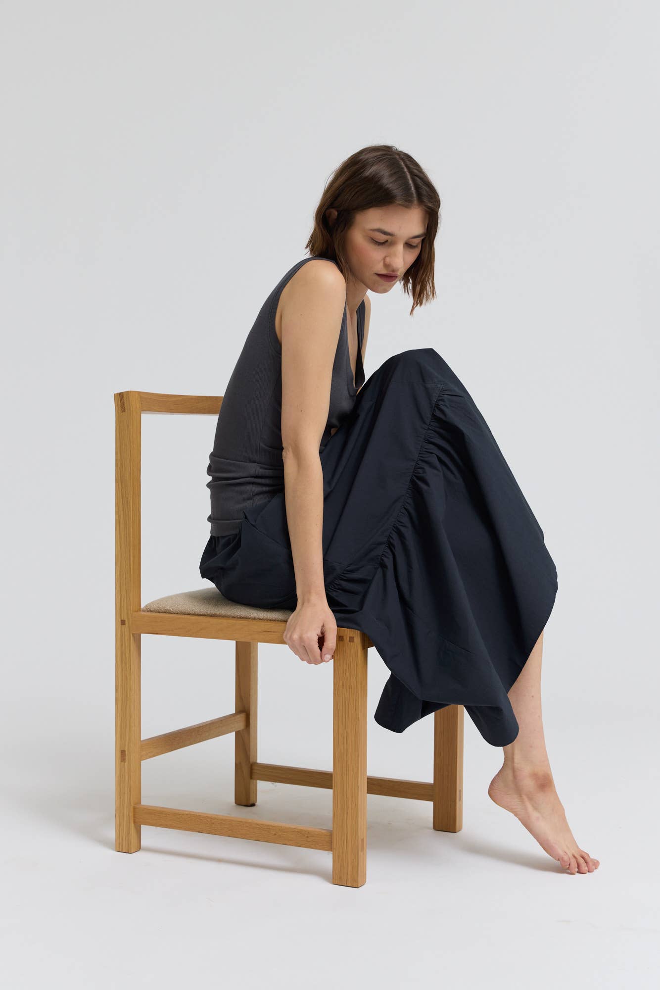 Diagonal Tier Skirt
