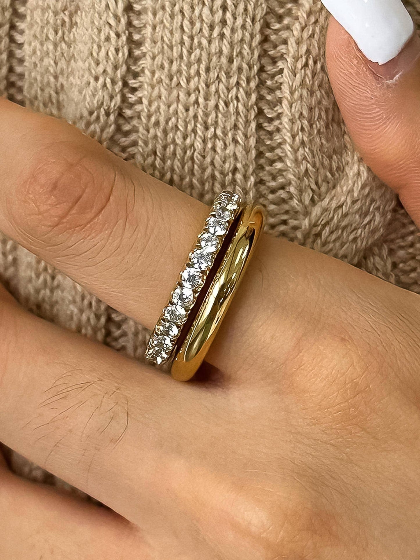 Justine Double Hoop Ring