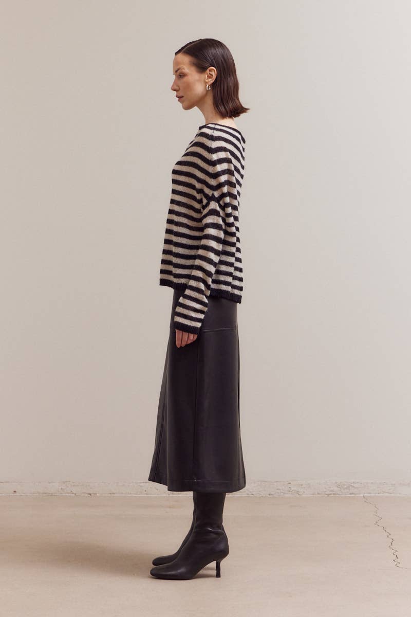 Vegan Leather Pencil Skirt