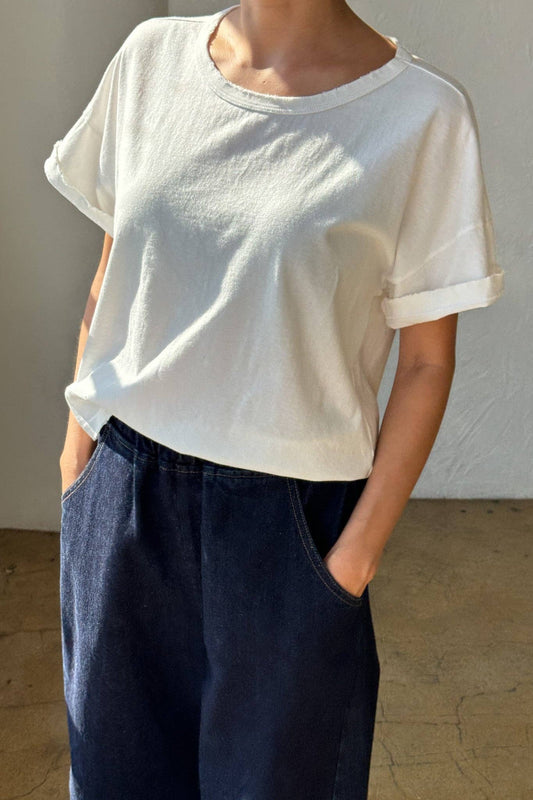 Vintage Fille Tee | Clean White