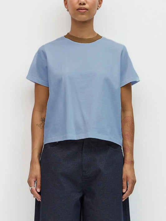 The Chloe Top |  Blue-Brown
