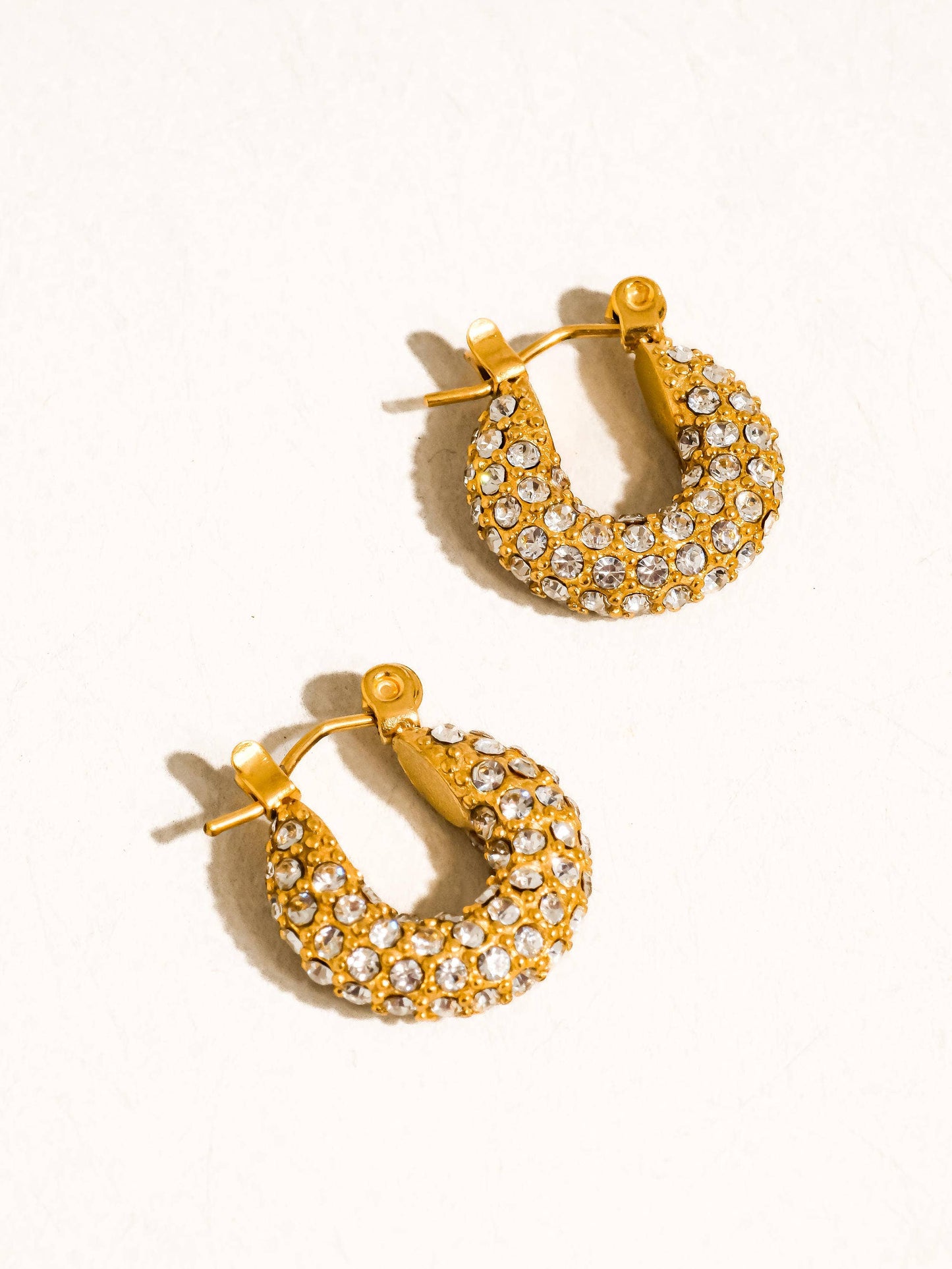 Joleen Glam Cubic Zirconia Hoop Earring