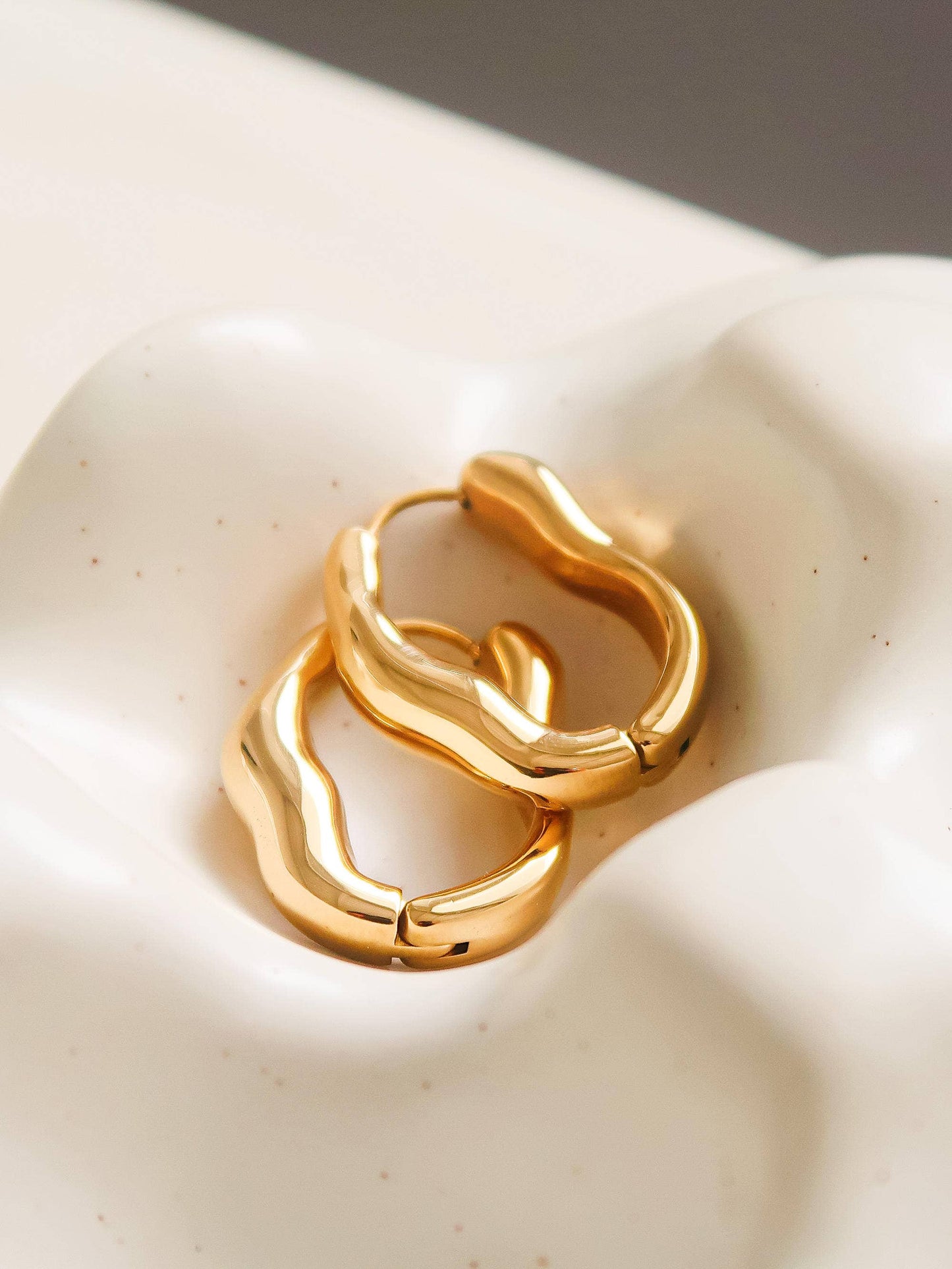 Darcy  Oval Hoop Earring