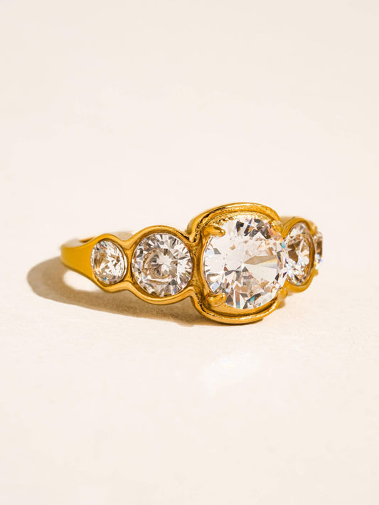 Irid CZ Statement Ring