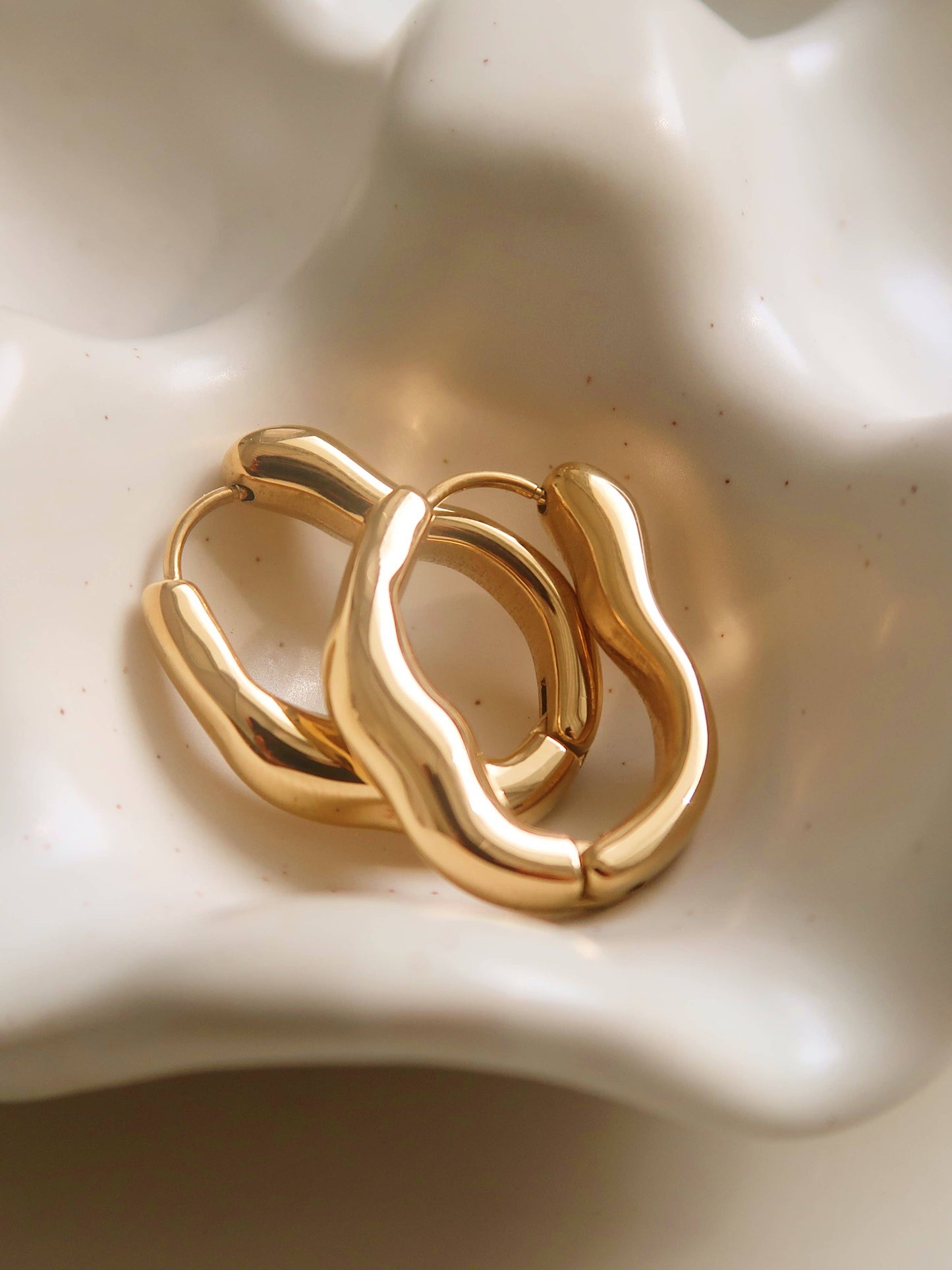 Darcy  Oval Hoop Earring