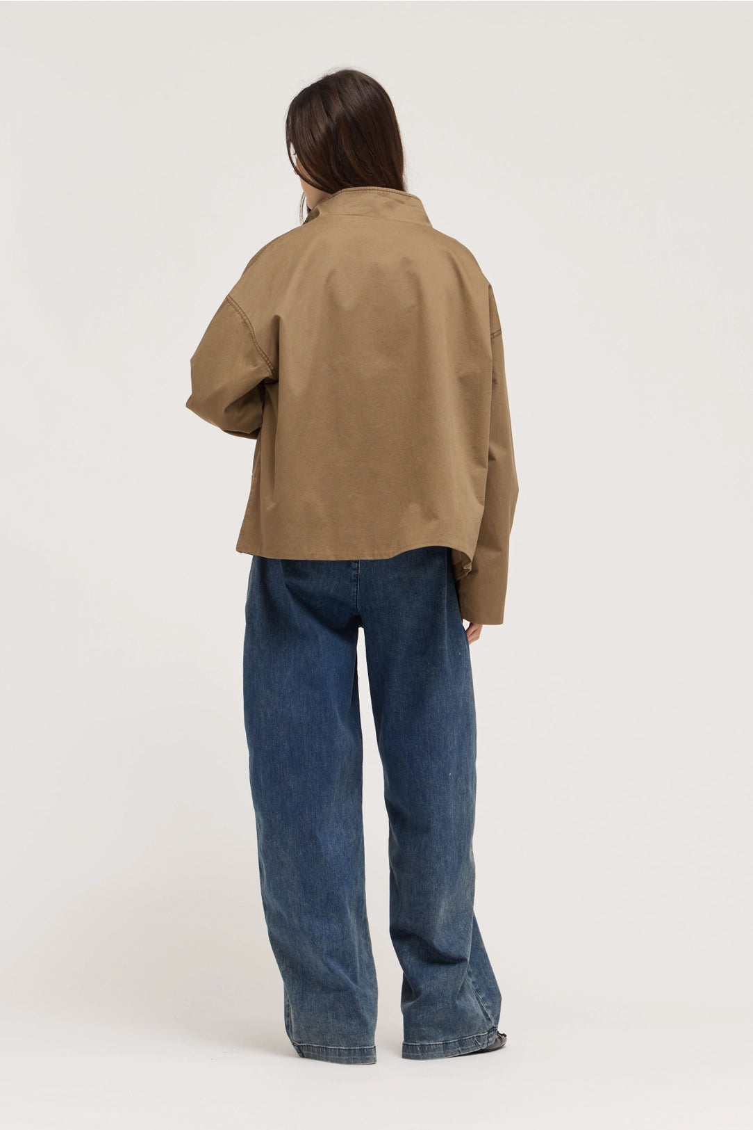 Earth brown Zip Up Jacket