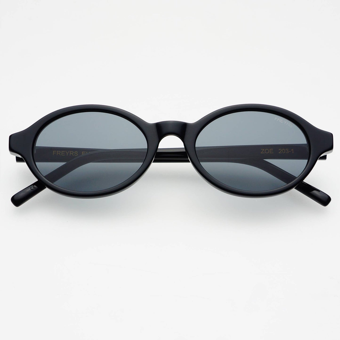 Zoe Round Womens Sunglasses | Black