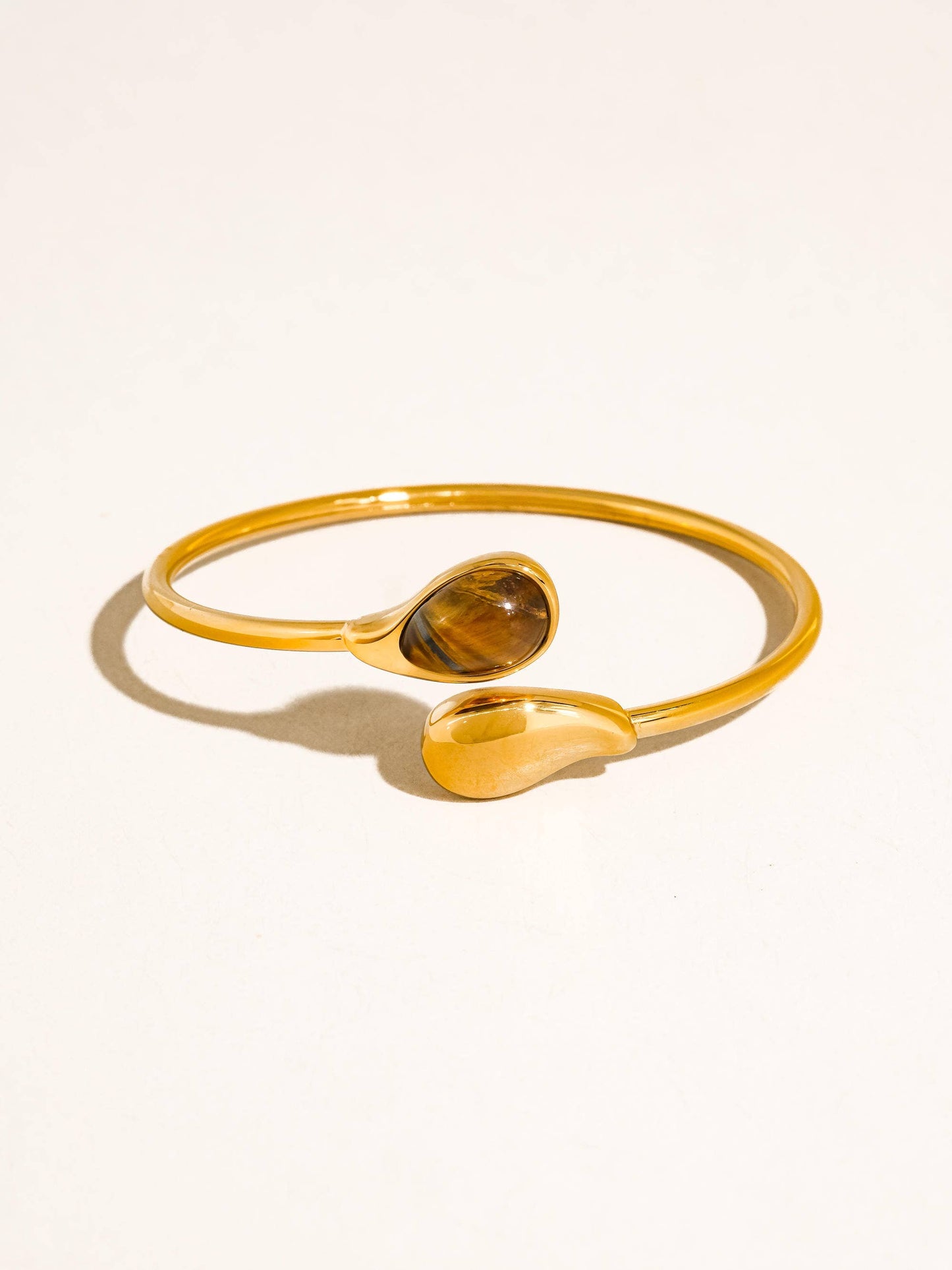 Harbor 1 Open Cuff Stone Bracelet