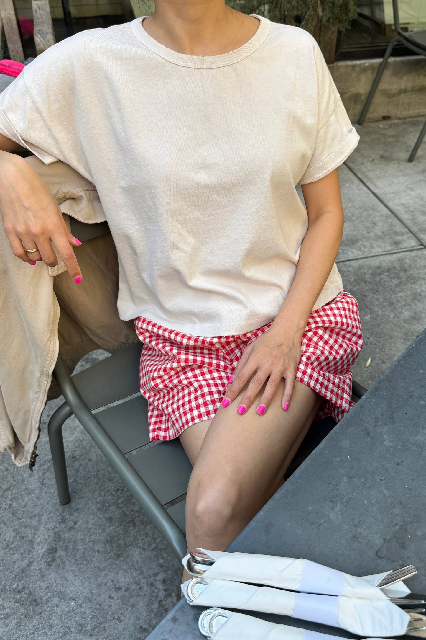 Vintage Fille Tee | Clean White