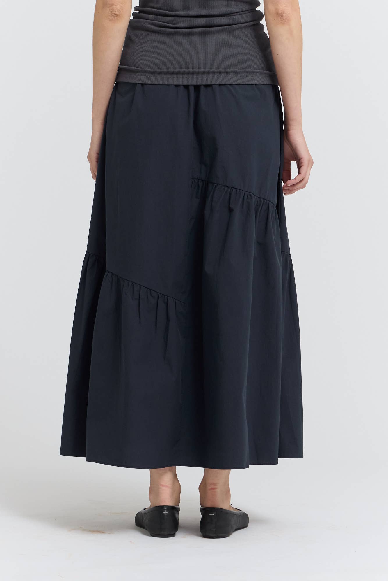 Diagonal Tier Skirt