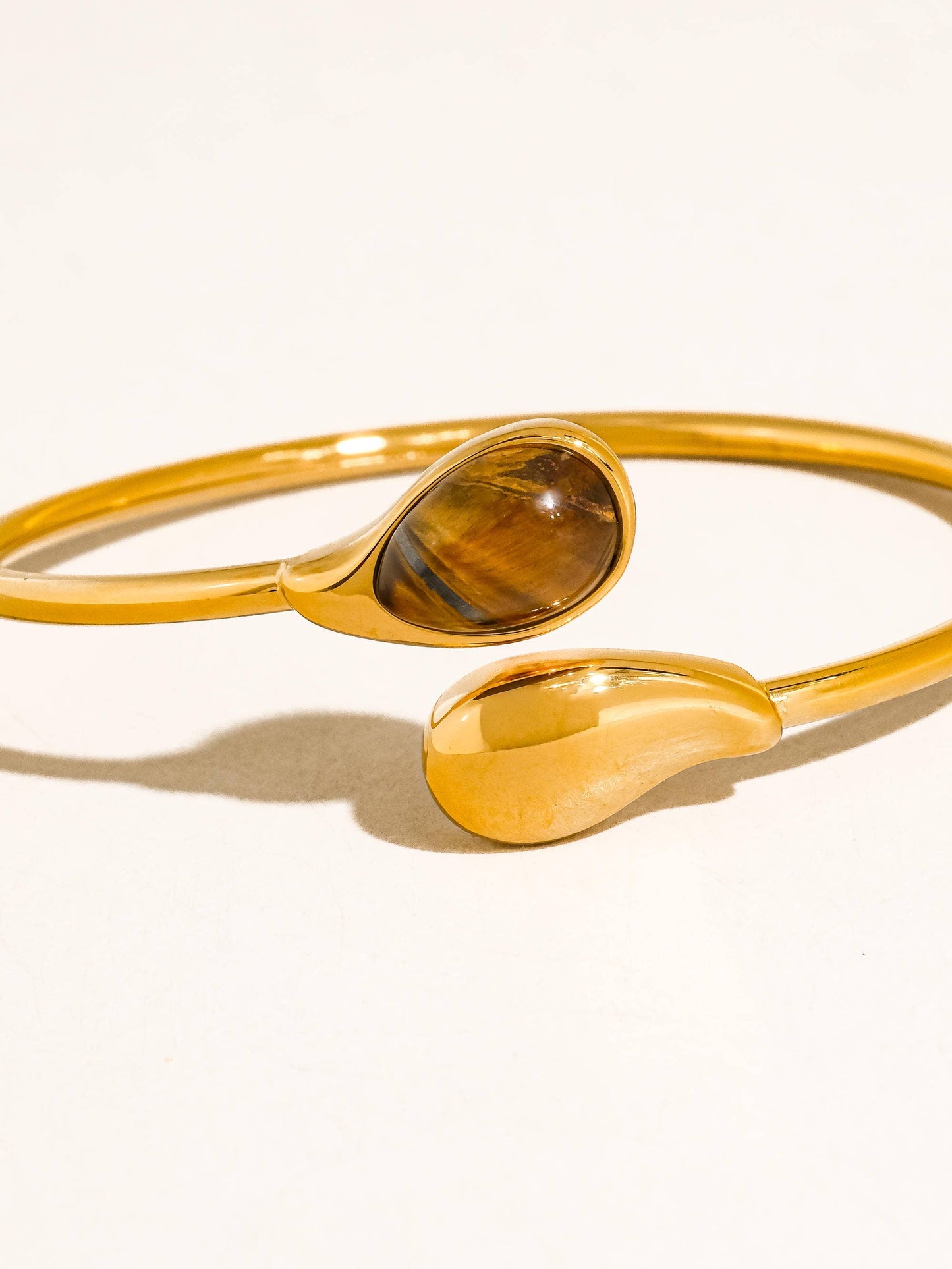 Harbor 1 Open Cuff Stone Bracelet