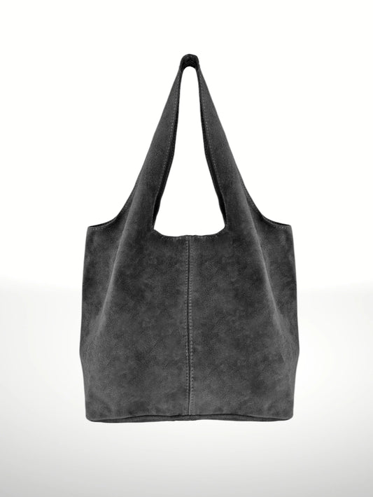 Giannina  Suede Leather Shoulder Bag