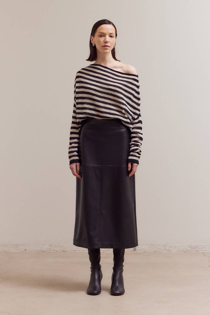 Vegan Leather Pencil Skirt