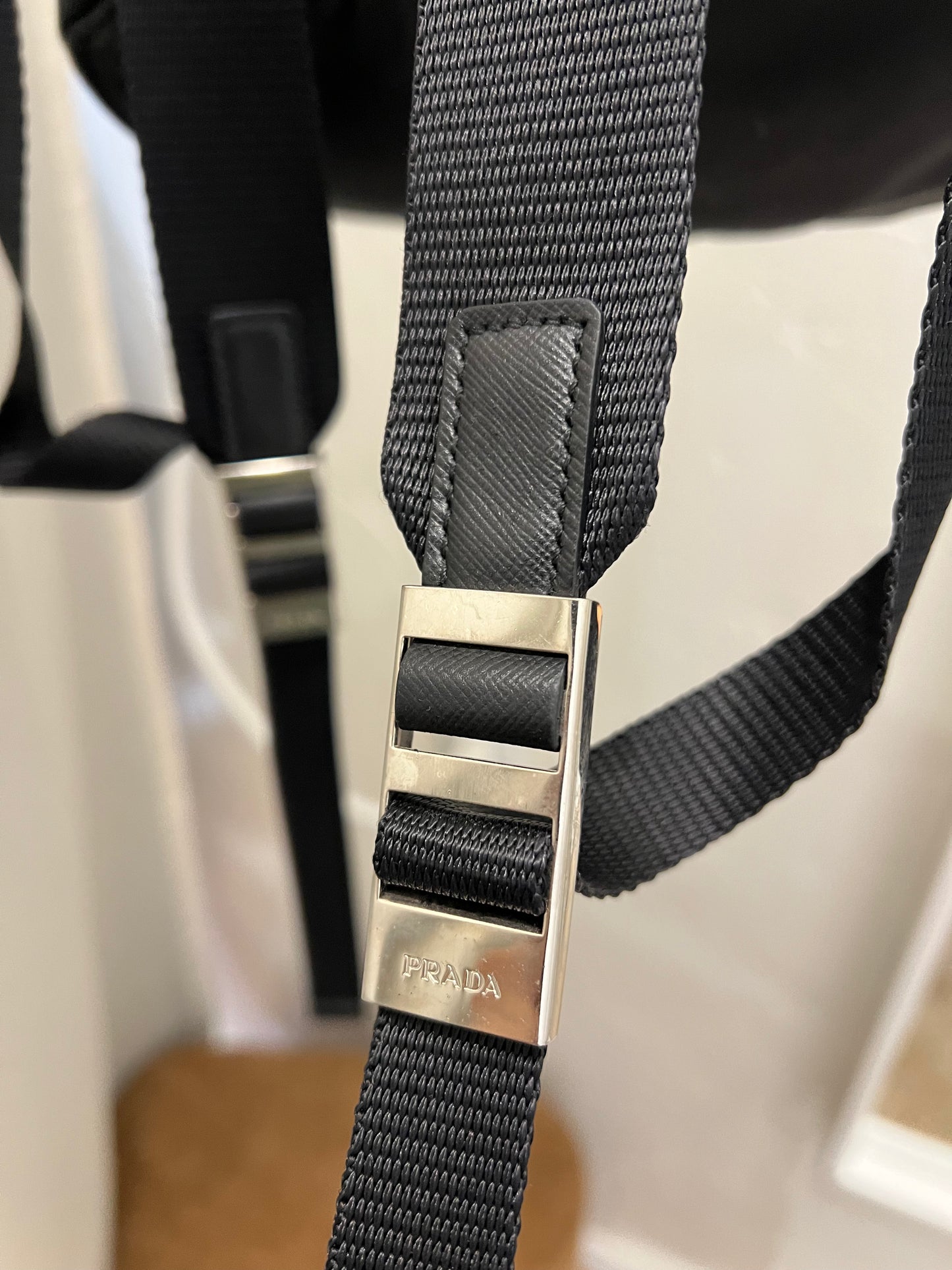Prada Drawstring Nylon Backpack