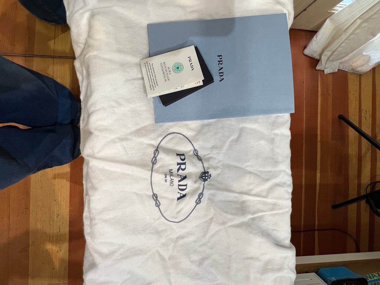 Prada Drawstring Nylon Backpack