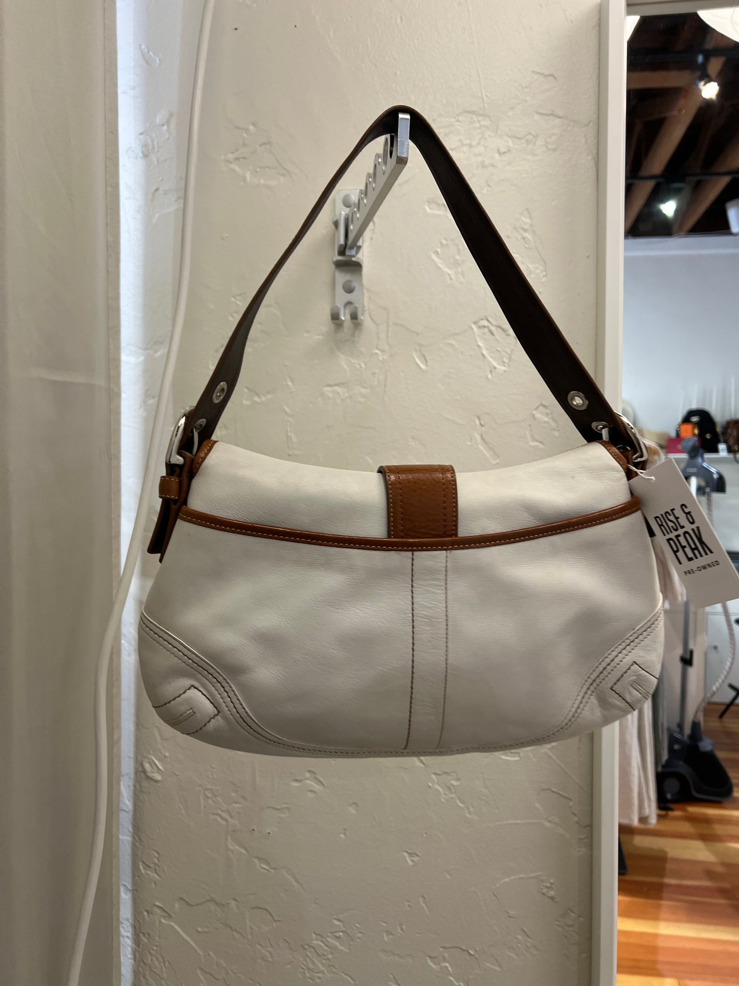 Coach Vintage White/Brown SOHO Shoulder Bag