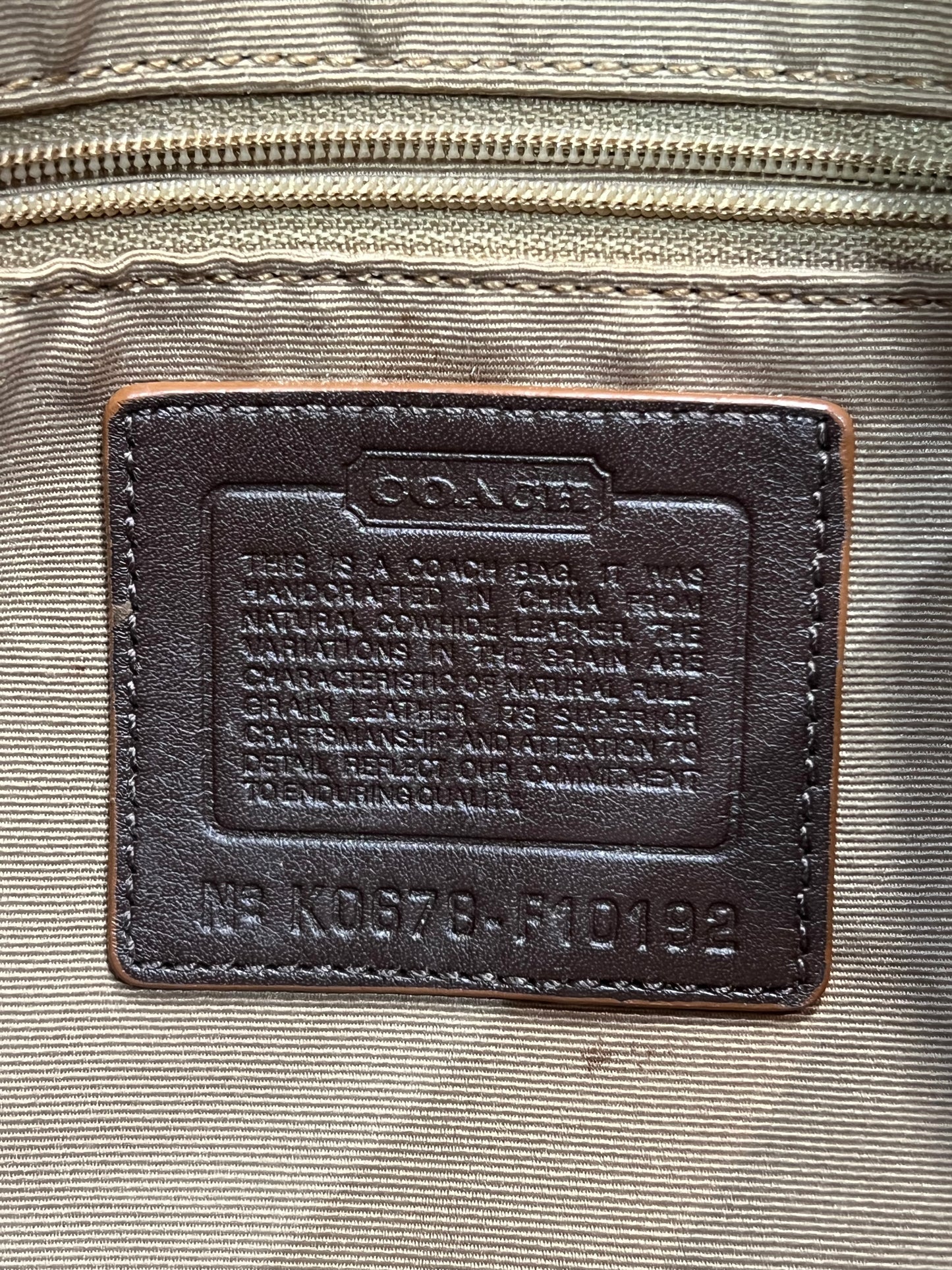 Coach Vintage White/Brown SOHO Shoulder Bag