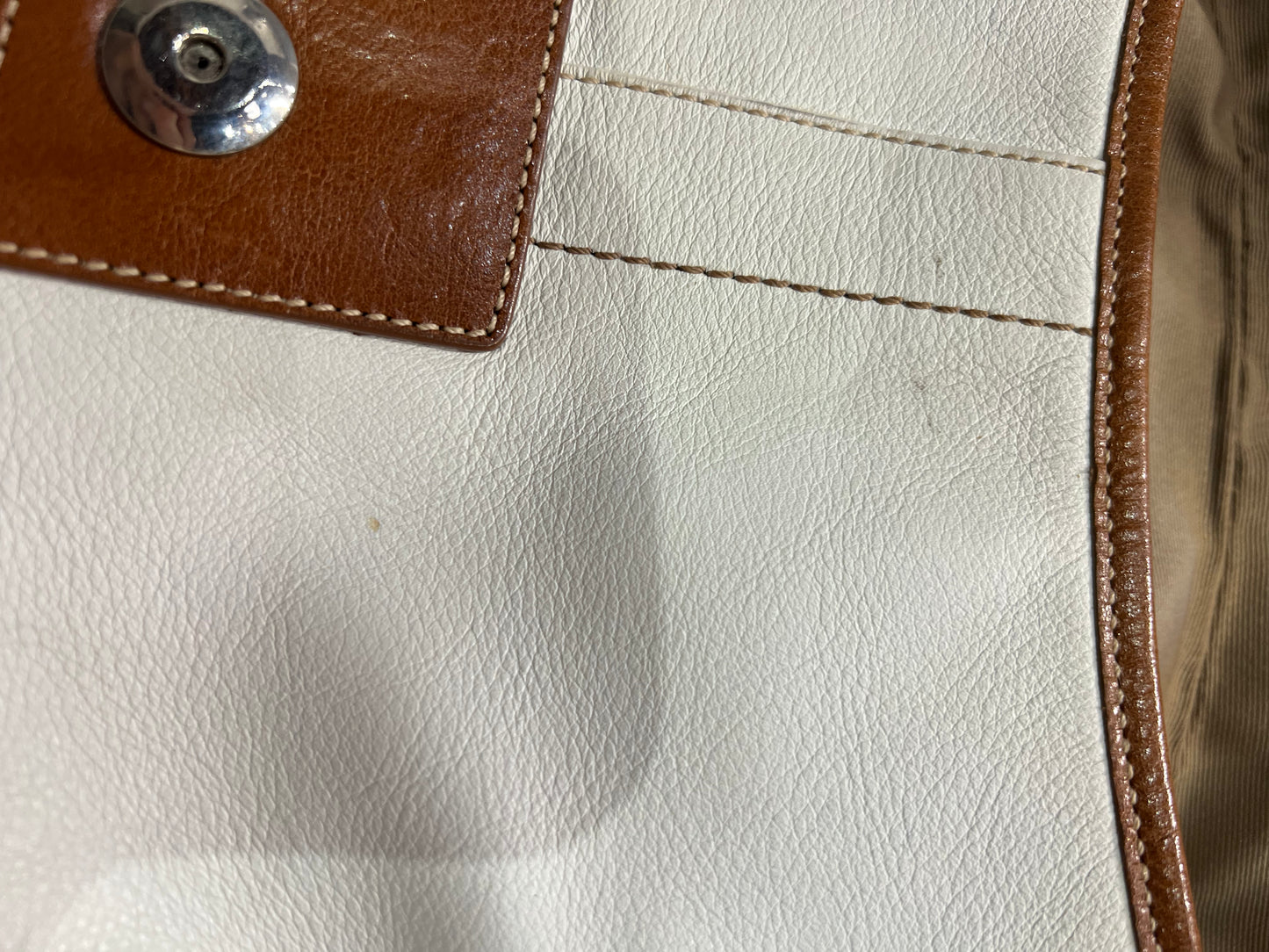 Coach Vintage White/Brown SOHO Shoulder Bag