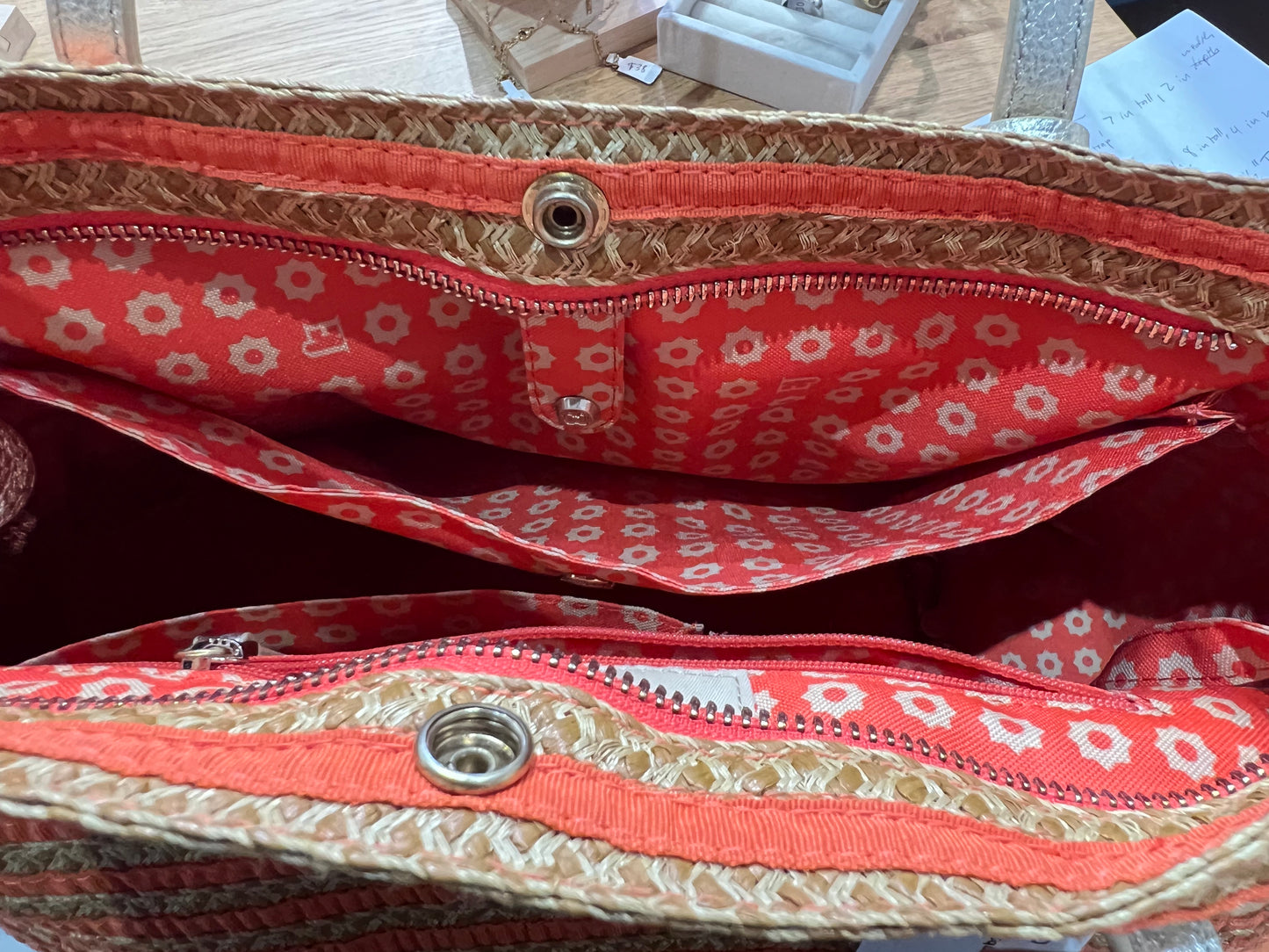 Eric Javitz Squishee Island Straw Tote Bag