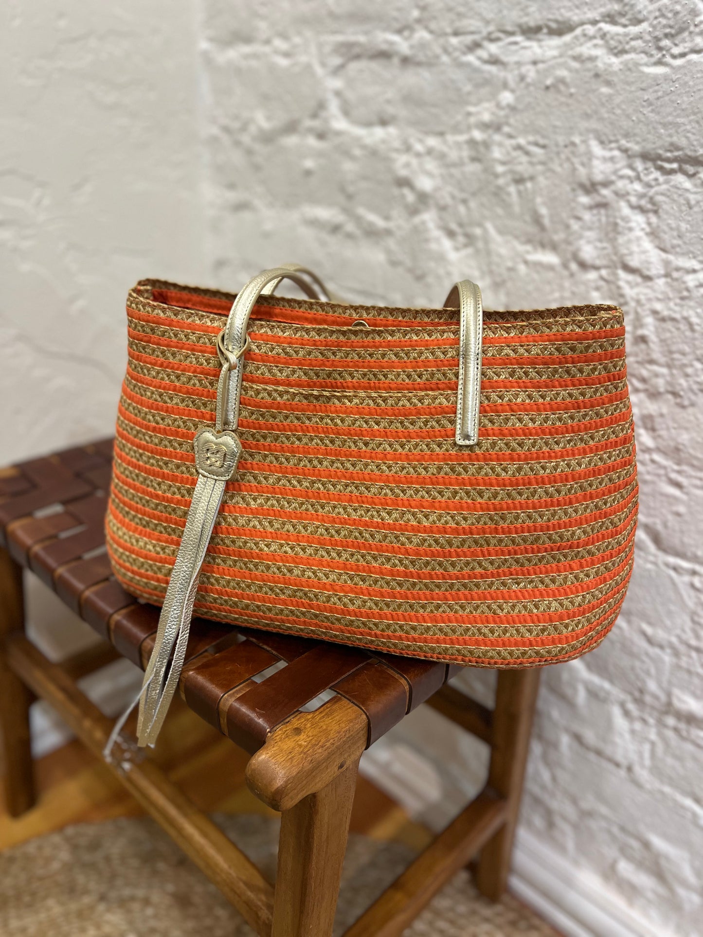 Eric Javitz Squishee Island Straw Tote Bag