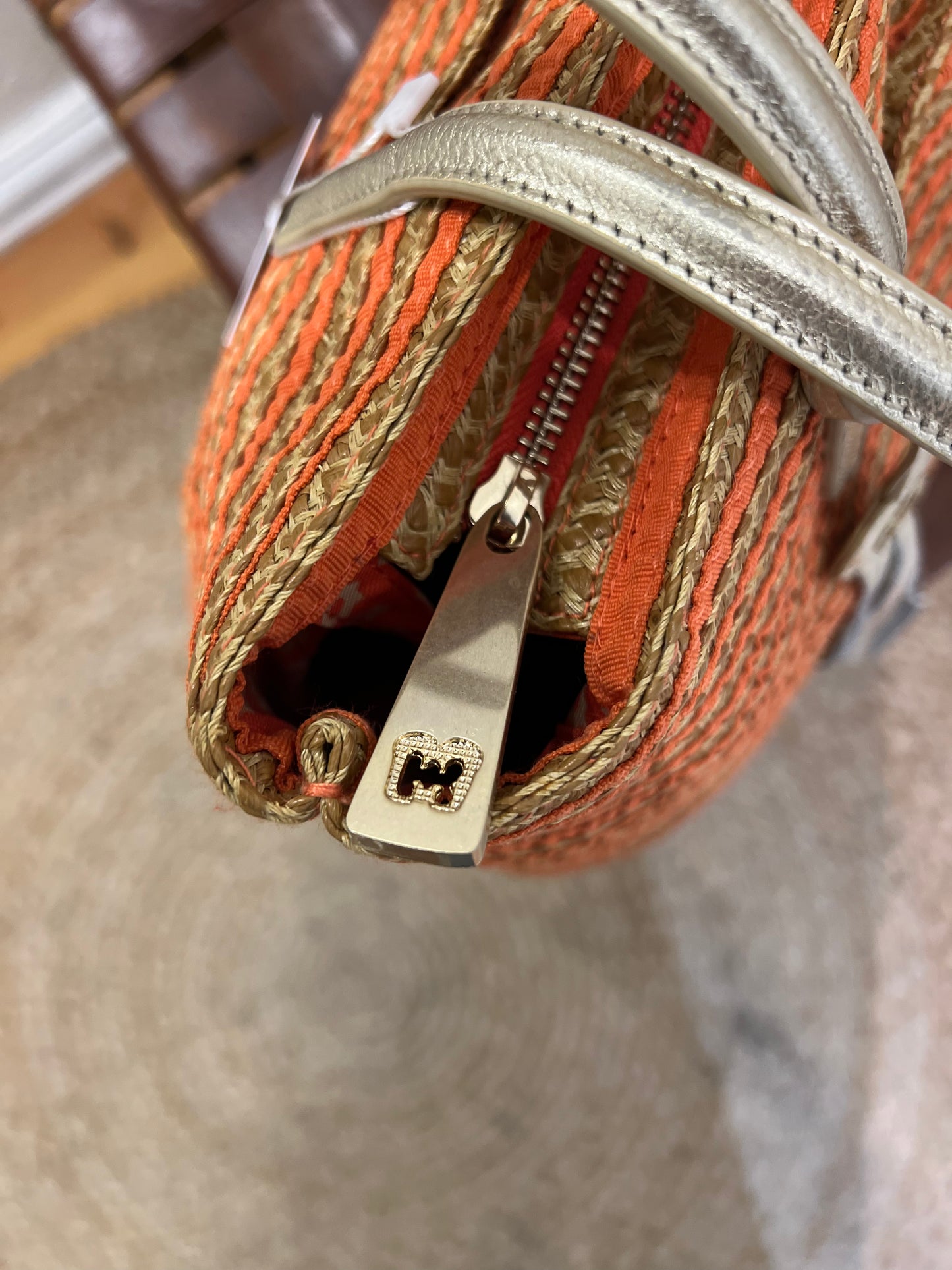 Eric Javitz Squishee Island Straw Tote Bag