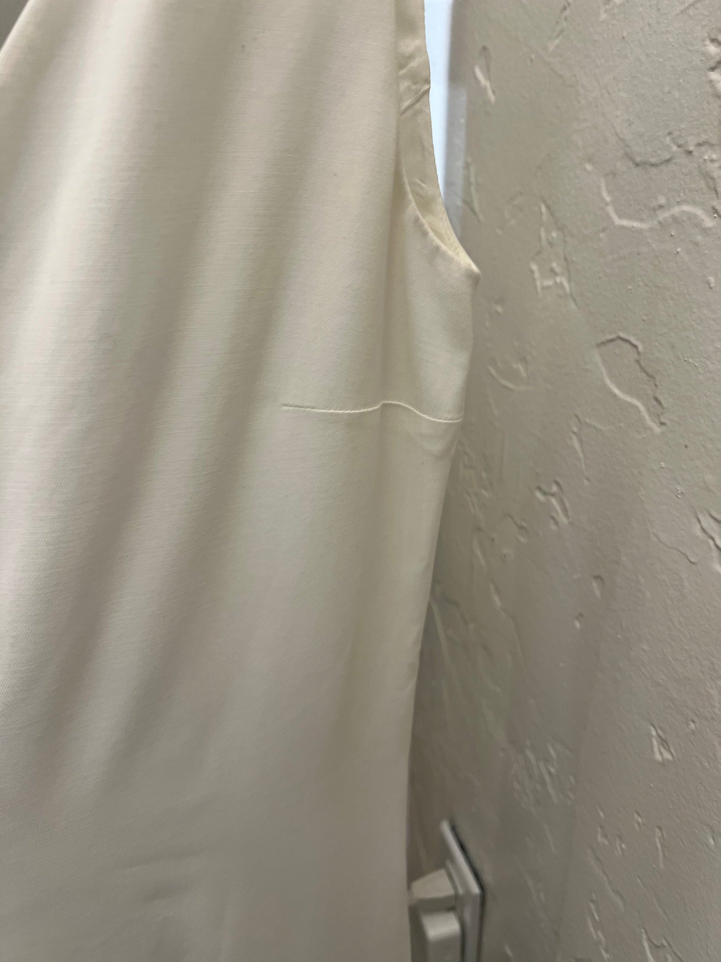 Totême V-Neck Crème Midi Dress