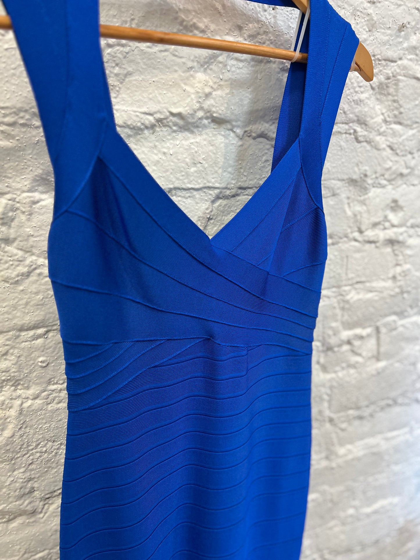Herve Leger Sweetheart Flare Bandage Dress