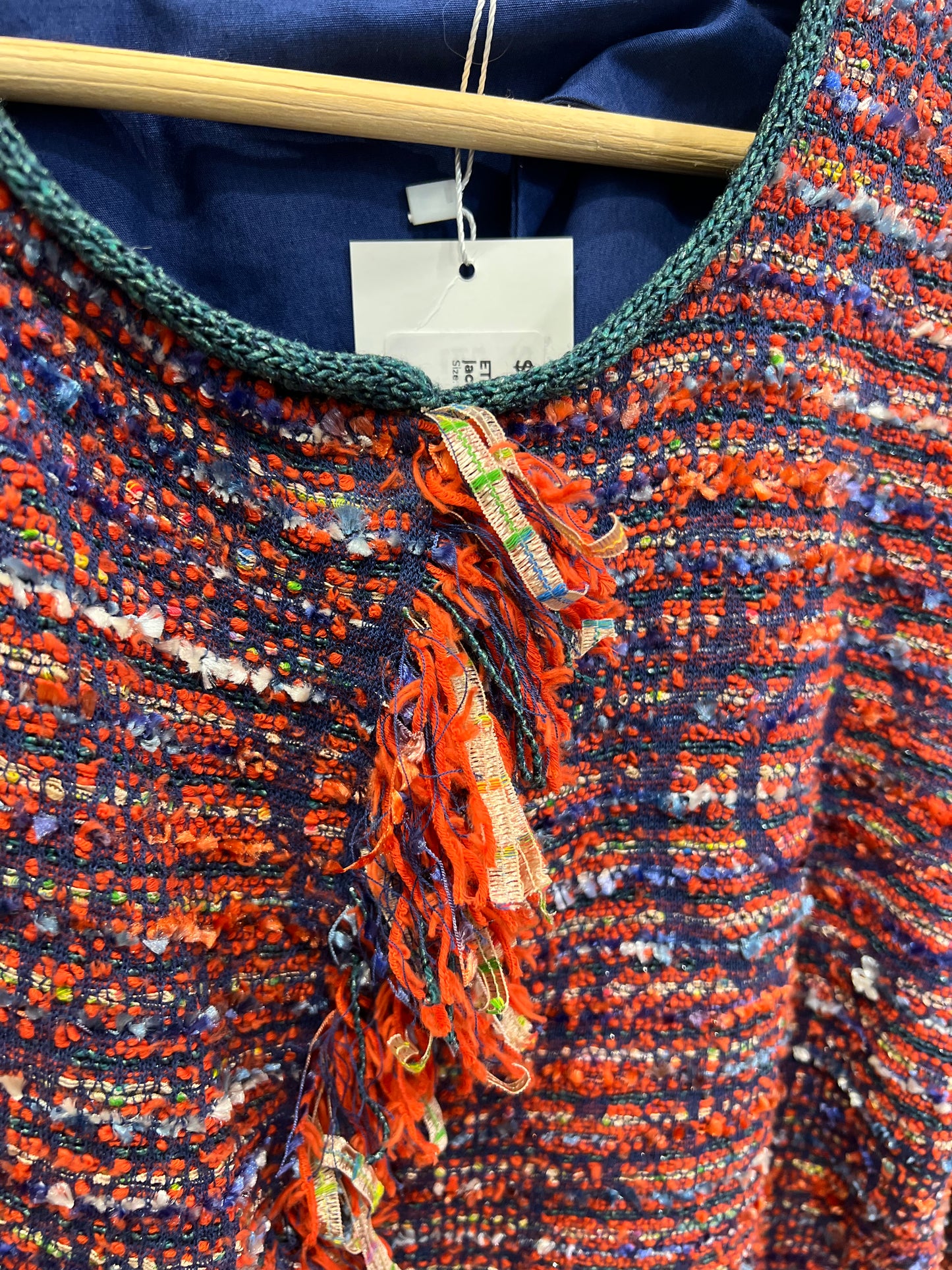 Etro 44 Multicolor Cotton-Blend Jacket