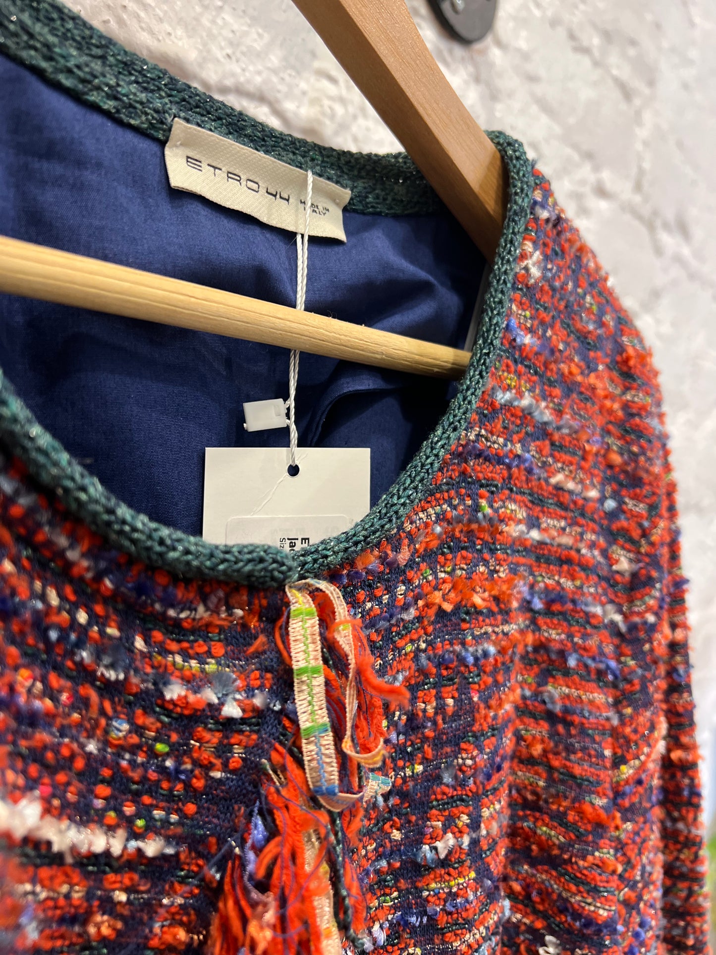 Etro 44 Multicolor Cotton-Blend Jacket