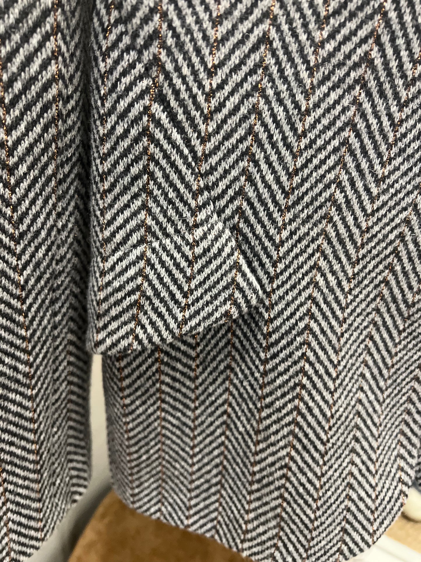 L’AGENCE Herringbone Patterned Blazer