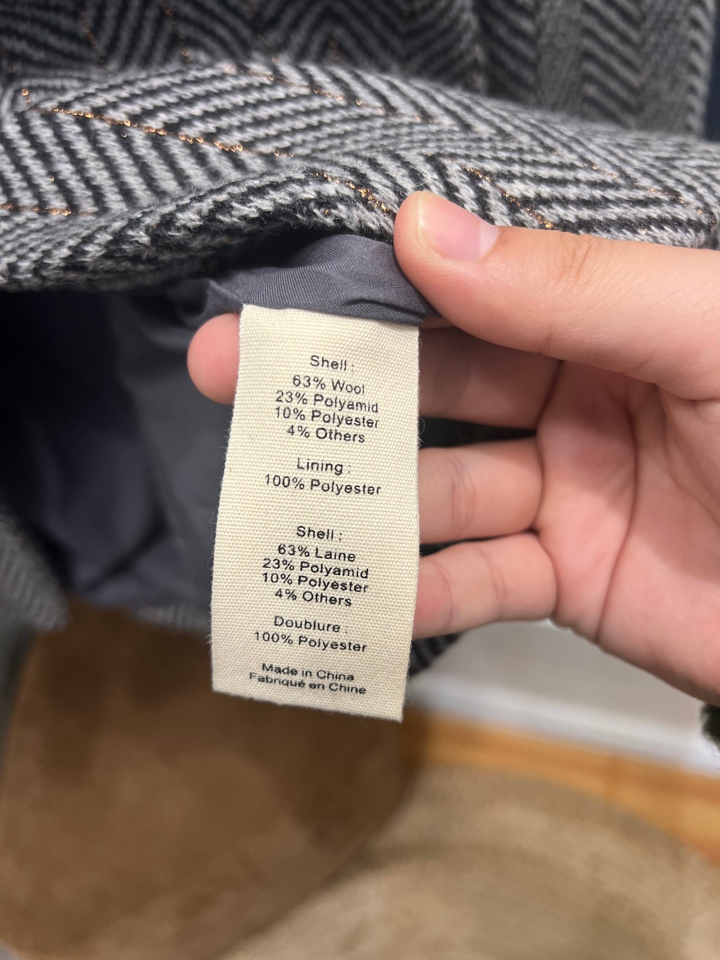 L’AGENCE Herringbone Patterned Blazer
