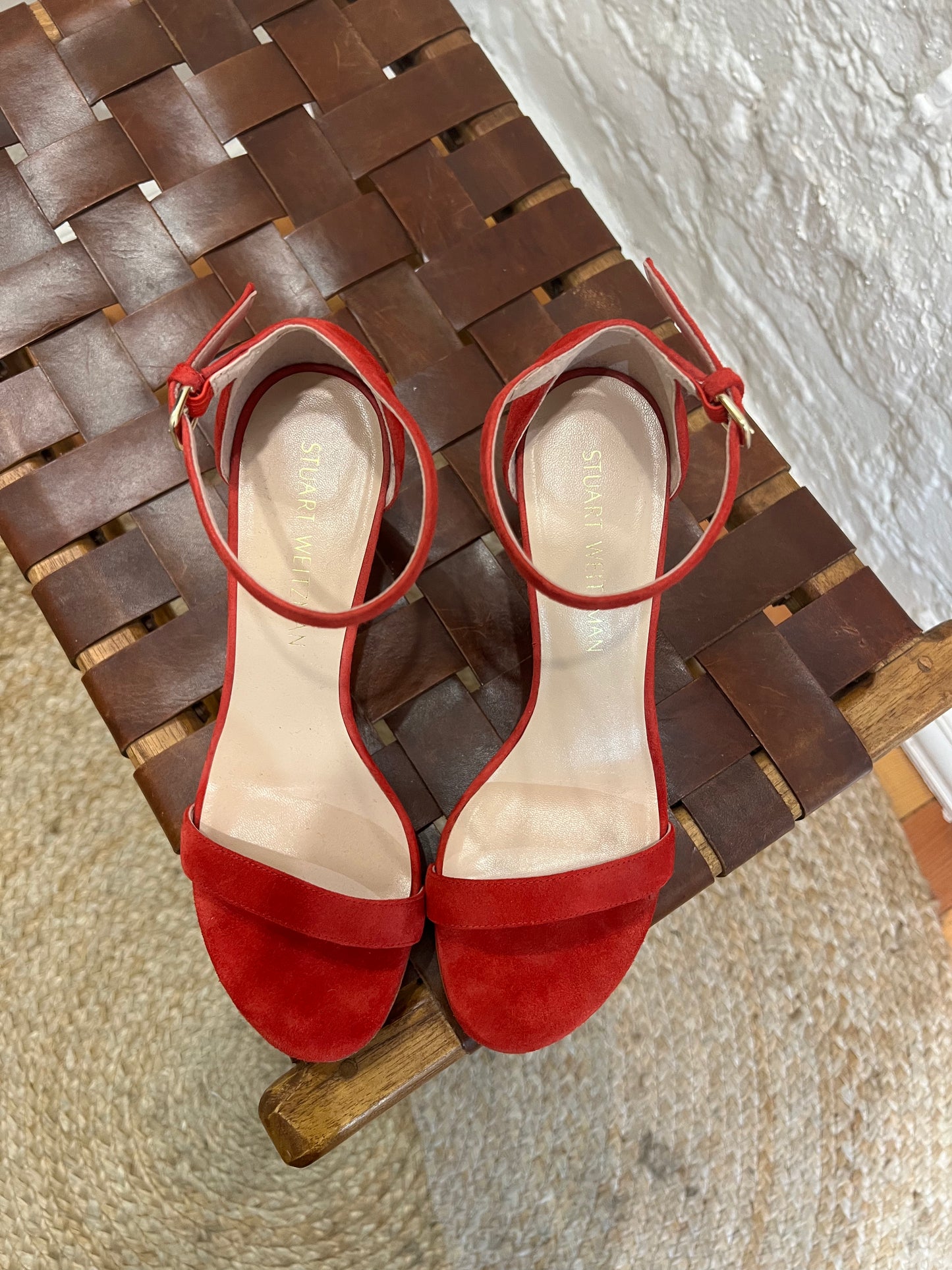 Stuart Weitzman NearlyNude block-heel sandals