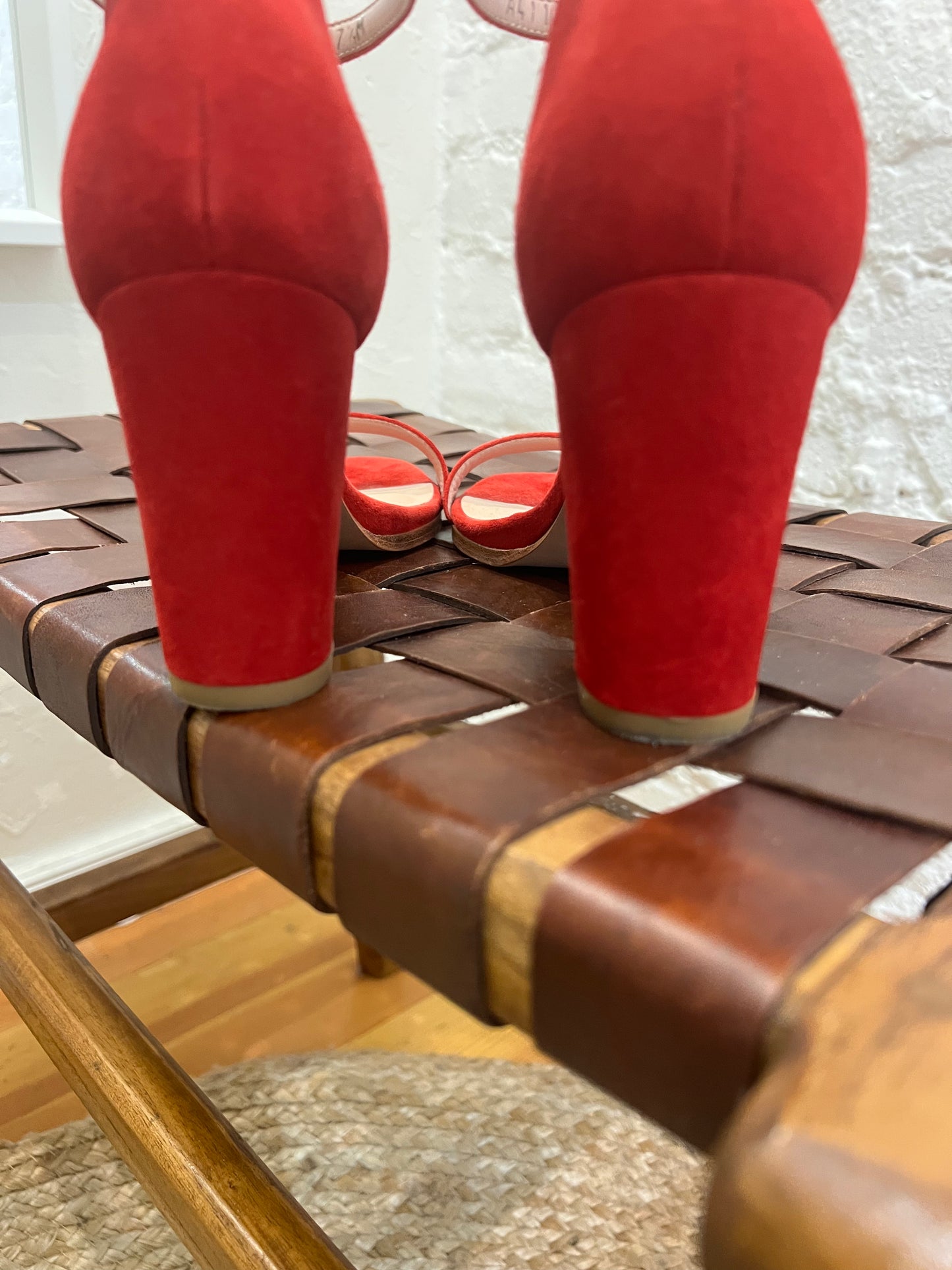 Stuart Weitzman NearlyNude block-heel sandals