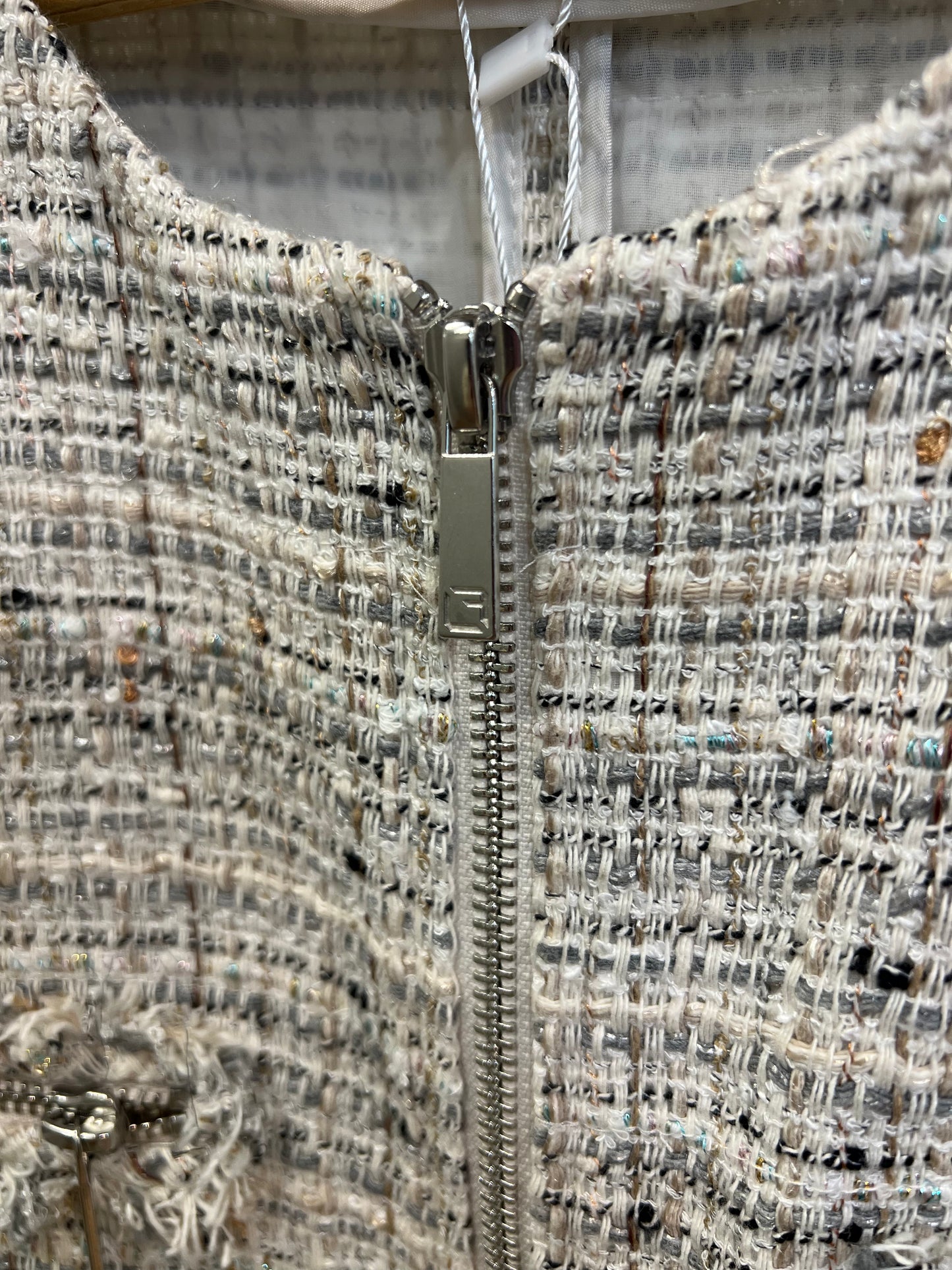 Lafayette 148 New York Tweed Zip-Up Jacket
