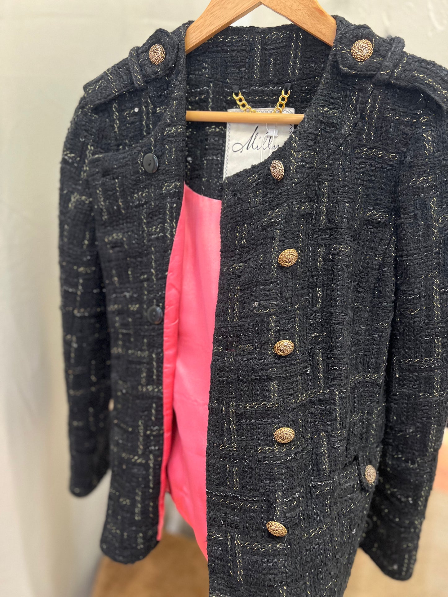 Milly Tweed Double Breasted Jacket