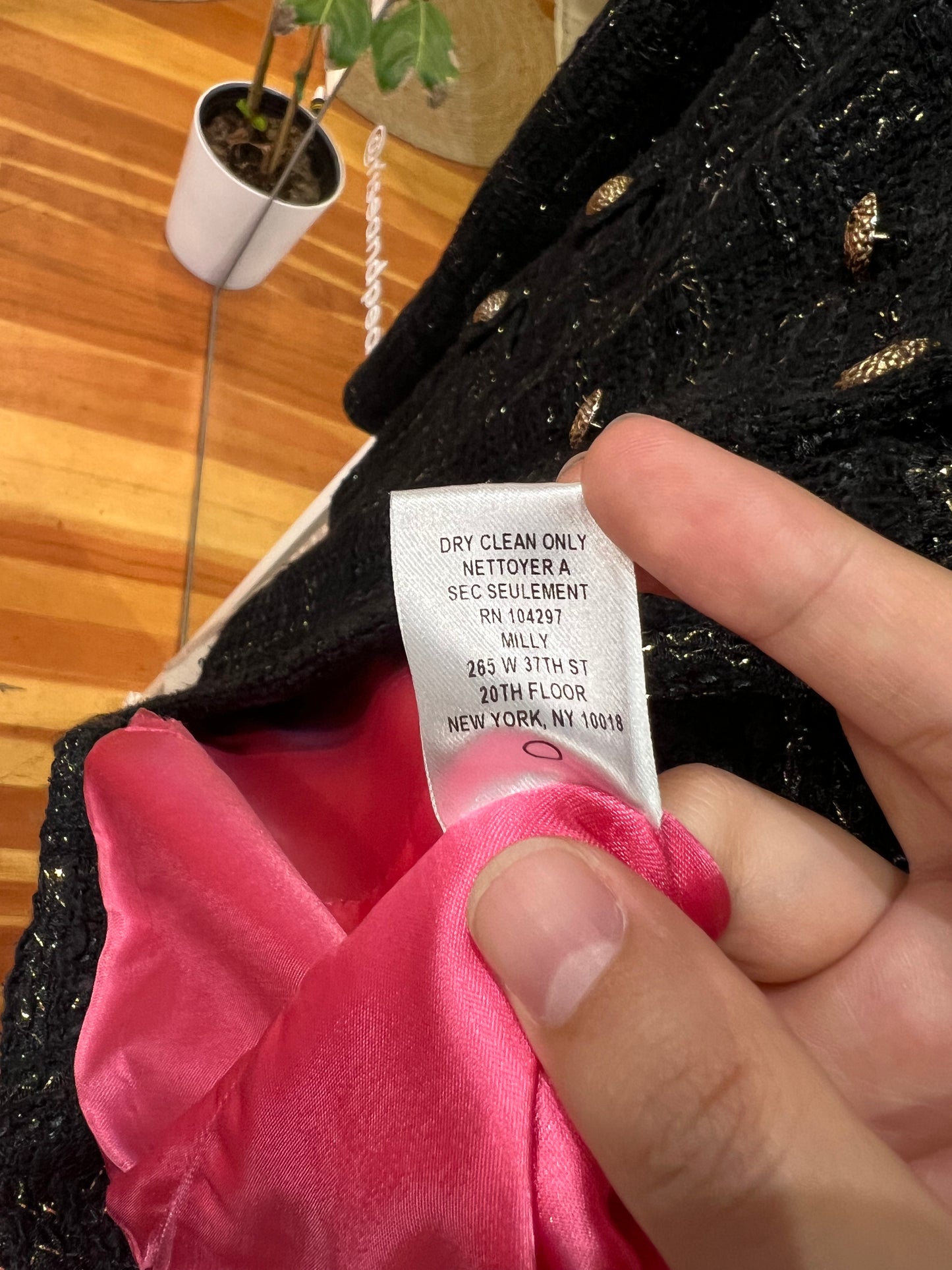 Milly Tweed Double Breasted Jacket