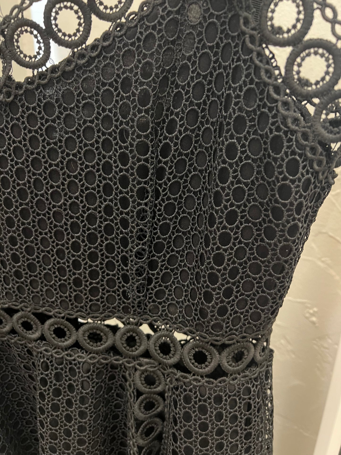 Maje Ravi black fit-and-flare dress