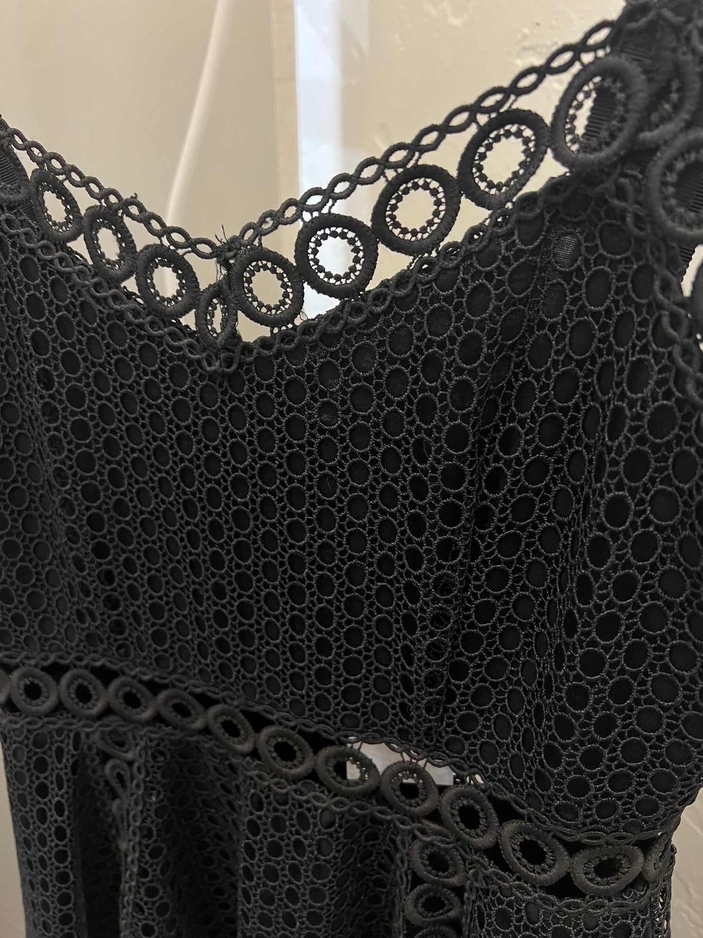 Maje Ravi black fit-and-flare dress